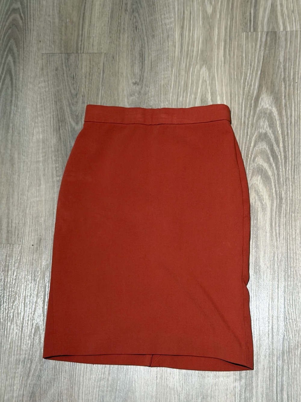 Ann Taylor Rust Red Pencil Skirt Petite 00P